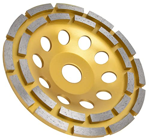 Mola a Tazza Diamantata Doppia per Calcestruzzo, Granito, Pietra, Cemento, Marmo, 150mm, Disco Abrasivo per Smerigliatrice Angolare