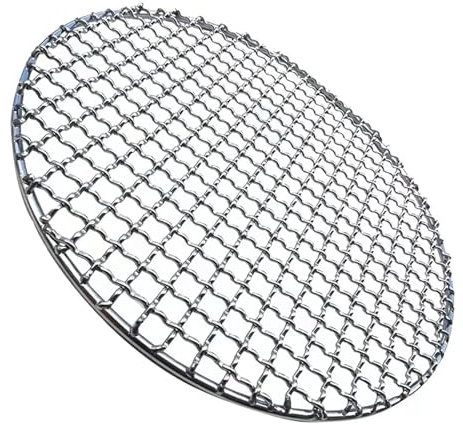 Grill Grille de Barbecue Grilles de Barbecue Rondes en Acier Inoxydable 304 Grilles de Barbecue Grilles antiadhésives Grille de Barbecue à Charbon de Bois (Color : 55cm Diameter)