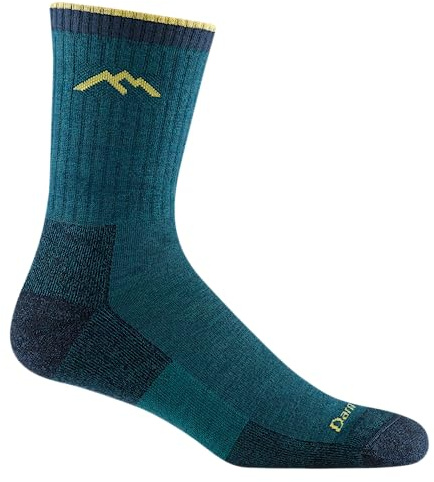 Darn Tough Vermont 1466 Men's Merino Wool Micro Crew Sock Cushion, Dark Teal, L
