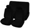 Rebeca Shop COPRISEDILI UNIVERSALI per Auto Kit Anteriore E Posteriore Vari colori Soft Confortevole Traspirante Protezione per Sedili Auto (Nero/Nero)