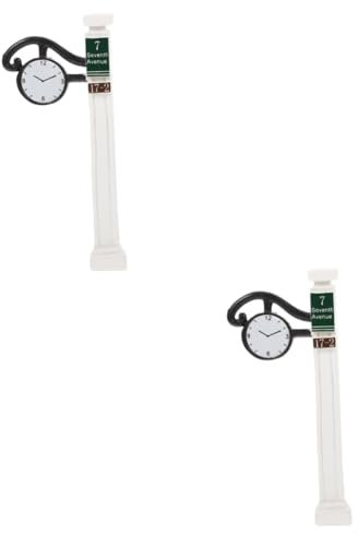 TOYANDONA 2St Mini-Verkehrszeichen-Plugin Windsäcke und Landschaft bürodeko büro Dekoration Ornament Foto-Requisiten Mini-Straßenschild Schreibtisch Dekorationen Zubehör Bonsai