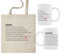 ELISA BOTELLA Pack taza profe + bolsa de tela, kit regalo fin de curso para la profe, bolsa de tela definición profe, regalo fin de curso profesores, (Pack Definición Profe)