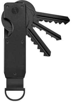 DAGESVGI Organiseur de clés pour homme, compact en métal avec étui minimaliste de 1 à 5, porte-clés intelligent