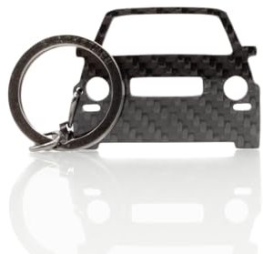 BlackStuff Porte-clés en fibre de carbone compatible avec Golf GTI MK1 1974-1984 BS-4018, Noir, S, Noir , S