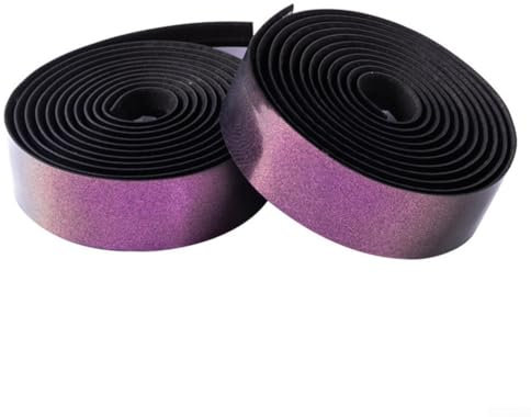 Nastro per manubrio della bicicletta, nastro impermeabile per bici da strada, nastro in metallo sfumato per una presa sicura sulla tua bici, leggero (viola)
