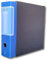 LogicaShop UBOX Raccoglitori ad Anelli A4 Grandi con Custodia, Faldoni Archivio, Classificatori Documenti Dossier Ufficio, Dox Registratore a Leva Raccoglitore (1Pz Protocollo, Blu, Dorso 8)