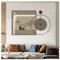 Große Wohnzimmeruhr Wanduhr Ohne Tickgeräusche Modern Art Wandbild Uhr Wand Design Wall Clock Fotoleinwand für Wohnzimmer, Küche, Schlafzimmer Wanduhren Dekor (B)