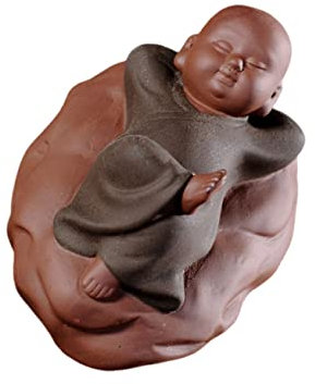 BATHVEVE Zen Mönchsstatue Buddha Figur Dekoration Figurine Mönche Ornament Schmuckstück