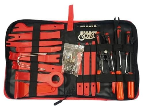 HERO Hebelwerkzeug Lösewerkzeug Zierleistenkeile Set 38-Teilig Lösehebel Demontage Werkzeuge Kunststoff Türverkleidung Entfernung für Fahrzeug Innen Verkleidung Reparatur Zierleisten Keil Clip Löser