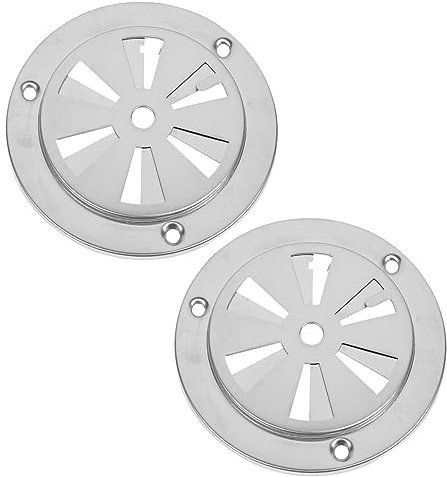 jojofuny 2 Stück Ventilationslüftung Edelstahl Backofen Ersatzteil Für Trockenofen Thermostatbox Wärmeableitung Silber