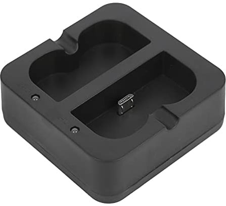 Elprico Caricatore della Porta della Batteria a Corda Doppia Video a 2 Porta Caricatore per Batterie a Campanello con Indicatore di Ricarica Luce Facile da Installare