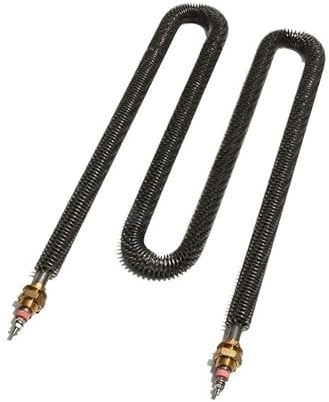 Finne Tubular Heating Element 201SS/304SS Radiator 220V 1500W 2000W 2500W 3000W 3500W Drying Oven Electric Heat Tube Dia. 12mm(2.5kW,304SS with Copper)