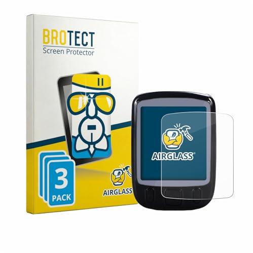 BROTECT 3 Stück Schutzglas für Fravsiu Bike Computer Schutzfolie Panzer Folie Glas[Extrem Kratzfest 9H, Anti-Fingerprint, Ultra-Transparent]