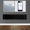 ADAX Clea WIFI Smart Electric Panel Heater, Wall Mounted With Timer, Low Profile Glass Conservatory Radiator. Splash Proof, Bathroom Safe, LOT 20 Compliant, Made In Europe, Black, 800W