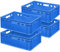 BRB 4x Fleischkasten E2, LxBxH 600x400x200 mm, blau