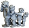 Fachhandel Plus Dekofigur Wichtel-Parade lustige Gartendeko GNOME Gartenfigur Trolle Zwerge Polonaise