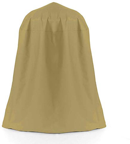 Ogrmar 91,4 x 106,7 cm Gartenbrunnenabdeckung 600D Oxford Wasserdicht Staubdichte Abdeckung mit Verriegelung Kordelzug für Winter Outdoor Garten Brunnen Statue (91,4 x 106,7 cm)
