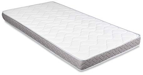 EVERGREENWEB Einzelmatratze für Schlafsofa, 12 cm hoch, orthopädische Wasserschaummatratze, hypoallergene und ergonimische Matratze mit weißem Bezug 80X190 – DAYBED