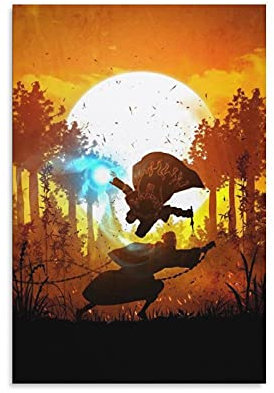 haocaitou Animiertes Minato vs Obito Leinwand-Kunst-Poster und Wand-Kunstdruck, modernes Familienschlafzimmerdekor, 20 x 30 cm