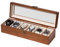 Exper City Uhrenbox-Gehäuse, Valentinstagsgeschenk, Uhren-Organizer für Männer und Frauen, 6 Fächer, Holz-Uhren-Display-Aufbewahrung mit großer Trennwand, 15.2x2.5 cm, Walnuss
