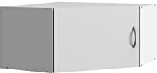möbelando Aufsatzschrank Multiraumkonzept in Weiss mit Einer Tür. Abmessungen (BxH) 80x40 cm
