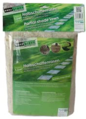 easygreen® - Halbschattenrasen | 1,20 x 1,00 m - Patch | Grassamen Matte für schattige Gärten | Alternative zum Rollrasen | Einfach & Stressfrei zum Traumrasen (1,2 m²)