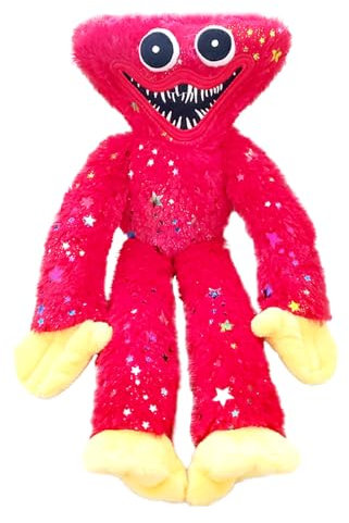 COQOYO Kuscheltier, Poppy Plüschtier Rot, Gruseliges Horror Monster Playtime Stofftier, 40cm Plüschpuppe Lustige Smiling Plushie Action Figure Spielzeug, Geburtstag Geschenke für Kinder