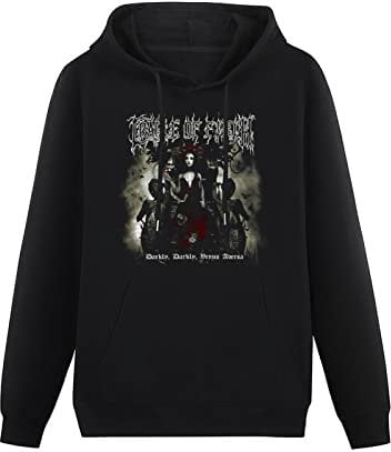 Men's Black Cradle Of Filth Creature From The Black Abyss Metal Band Hoodies Hoody Sweatshirts Black XXL