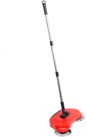 GALPADA Escoba Multi-Funcional con Recogedor y Cubo De Basura Trapeador De para Limpieza De Hogar Rojo