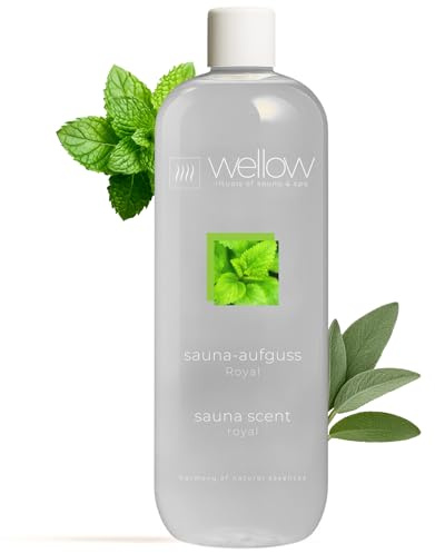 Sauna-Aufguss Saunaduft Royal 1000 ml | Natürlich & mit ätherischen Ölen | Ergiebig | Made in Germany
