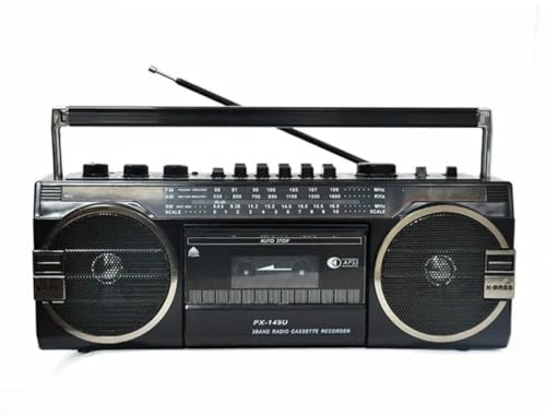 DESIGNO FM Radio Cassette Tape Stereo Player with BLUETOOTH Speaker and USB & SD Card slot MP3 AM SW