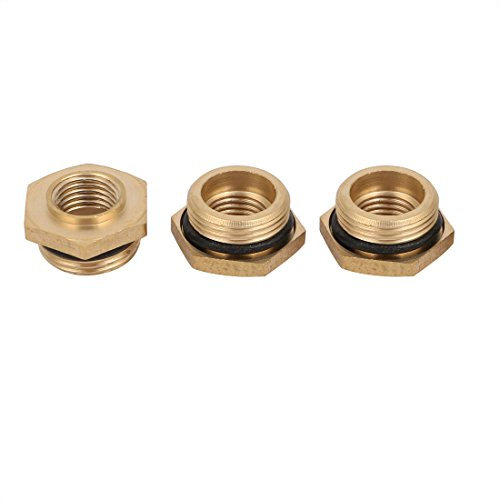 Sourcingmap M22 Male Thread to M14 Female Pressure Washer Quick Coupler Connector 3pcs