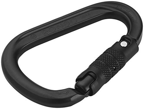 AustriAlpin HMS Rondo 3-Way Autolock Carabiner I 2021 Kletterausrüstung I eloxiert I (matt schwarz)