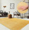 the carpet Relax Moderner Flauschiger Kurzflor Teppich, Anti-Rutsch Unterseite, Waschbar bis 30 Grad, Super Soft, Felloptik, Gold, 60 x 110 cm