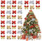 HONGECB 96 Pcs Weihnachtsschleifen, Schleifen Weihnachtsbaum, Schleifendekorationen, Schleifen Für Weihnachtsbaum, Weihnachtsbaum Deko Schleifen, Weihnachtsbaum Deko Schleifen, 4 Style