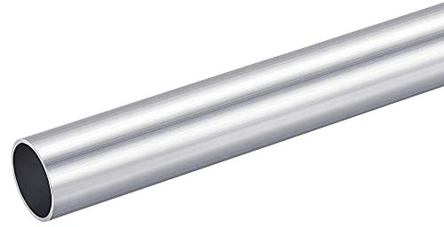 sourcing map 6063 Aluminium Rundrohr 28mm Außendurchmesser Alurohr 25mm Innendurchmesser Aluminiumrohre 200mm Länge Aluprofil Rohr Aluminiumstange Rund Hohler Aluminium Profil Rohre
