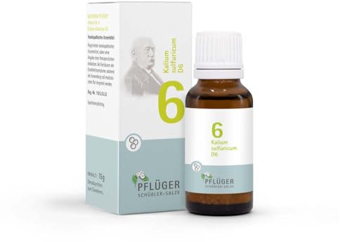 BIOCHEMIE Pflüger 6 Kalium sulfuricum D 6 Globuli 15 g