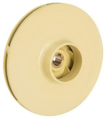 MBLUE Wasserpumpenlaufrad PPO Kunststoff Haushalt selbstansaugende Zentrifugaldruckwasser Edelstahlpumpe mechanisches Reparaturteil (130X10MM)