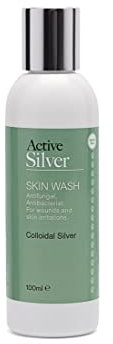 Active Silver Animal Care - Pet Skin Wash (100ml) with Colloidal Silver at 25ppm, Tea Tree and Lavender Oil