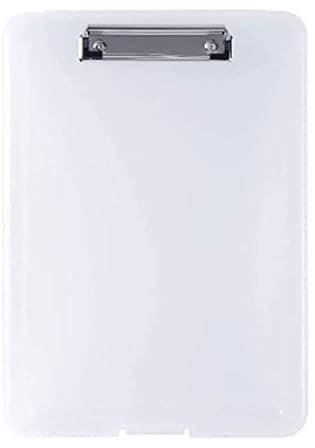 Clear - A4 Plastic Compact Clipboard Paper Storage Box File Durable Waterproof Clipboard File Home, Office and Hospital Use.