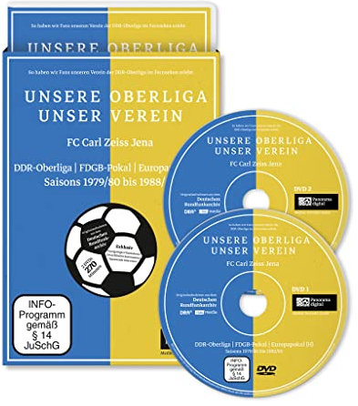 UNSERE OBERLIGA-UNSER VEREIN - FC Carl Zeiss Jena; DDR-Oberliga, FDGB-Pokal und Europapokal-Heimspiele, Saisons 1979/80 bis 1988/89