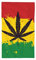 Lsjuee Rasta FlagLeaf Muster Handtücher Gesicht Waschlappen Großes, ultraweiches Mehrzweckhandtuch für Badezimmer, Fitnessstudio, Spa, Hotel, 27,5 x 16 Zoll