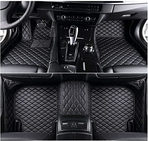 GETLF Auto Fußmatten für Ford Focus MK4 2019-2023, Vorne und Hinte VollstäNdig Umgebenes Automatten Luxus Fussmatten Autoteppich Innenraum ZubehöR,A/Black