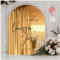 Manschin-Laserdesign Willkommensschild Acrylglas Spiegel personalisiert in veschiedenen Farben - Made in Germany - Welcome Willkommen Schild für Hochzeit (60x40cm, Gold)