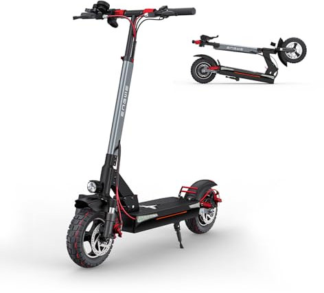 ENGWE Trottinette Électrique Pliante Adulte, 10 * 4.0'' Roues Pneumatiques, Batterie 48V 18.2AH, Autonomie Max. 70km, Ecran LCD, Double Amortisseur, Scooter Électrique de Ville Y600