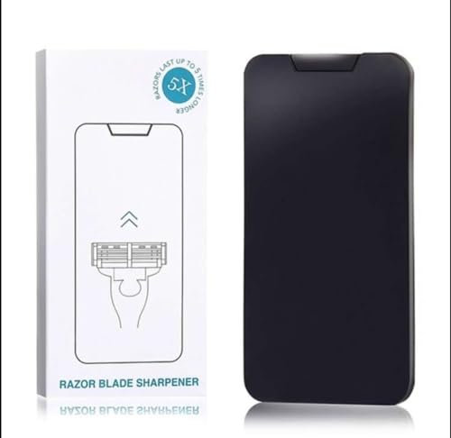Yeppeo Aiguiseur lame rasoir portable en caoutchouc, outil utile pour nettoyer les rasoirs et tondeuses, affûteur de lame rasoir coulissant, compatible avec Gillette Basic 5, 3, Fusion, ProGlide