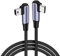 MEIBAOGE Câble USB C vers Mini USB, 90 degrés Type C mâle vers Mini USB mâle Convertisseur Cordon pour appareils photo numériques lecteurs MP3