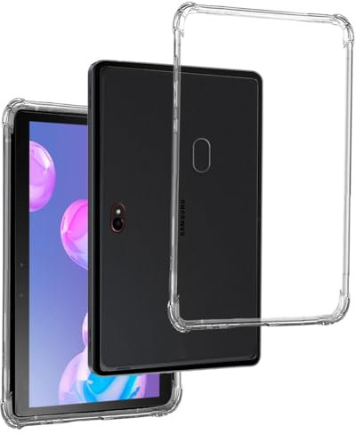 REY Transparent Silikonhülle TPU Anti-Shock für Samsung Galaxy TAB Active PRO - 4 PRO, Premium Kratzfest TPU Durchsichtige Schutzhülle Anti-Schock