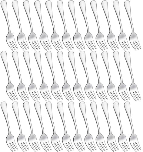 36-teiliges Kuchengabeln Set von Joeczo (14 cm / 5,5 Zoll) – Edelstahl Besteck Gabeln für Kuchen/Nachspeisen, Spülmaschinengeeignet für Haushalt/Küche/Restaurant