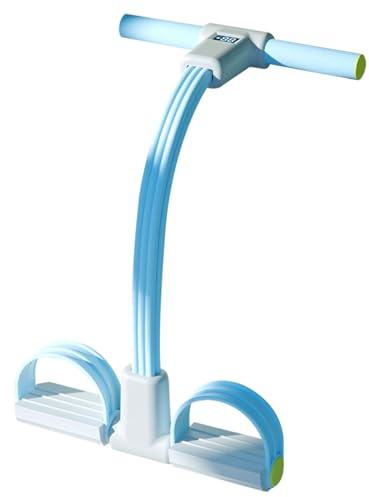 Raypontia 28,5x43cm 6 Röhren Workout Pedal Puller, Pedal Abzieher Widerstandsband, Puller Widerstandsseil, Fitness Widerstandsband, 6 Fache Röhren Trainings